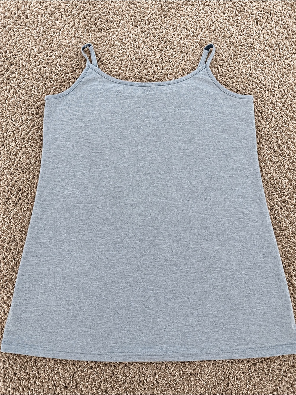 CJ Banks Heather Gray Lightweight Tank Top